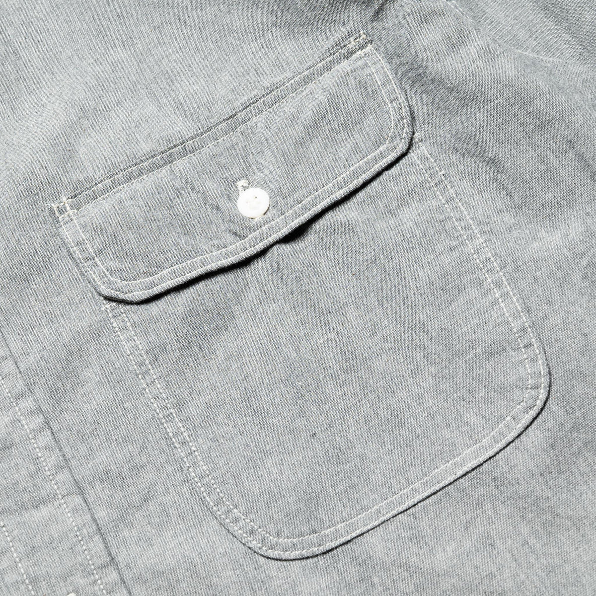 Original Check Work Shirt With Flap Pocket - Gray