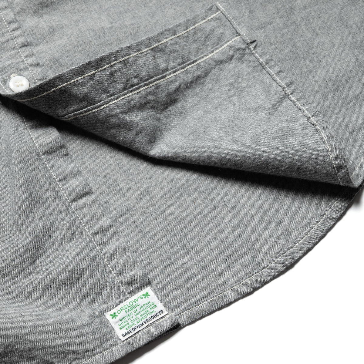 Original Check Work Shirt With Flap Pocket - Gray