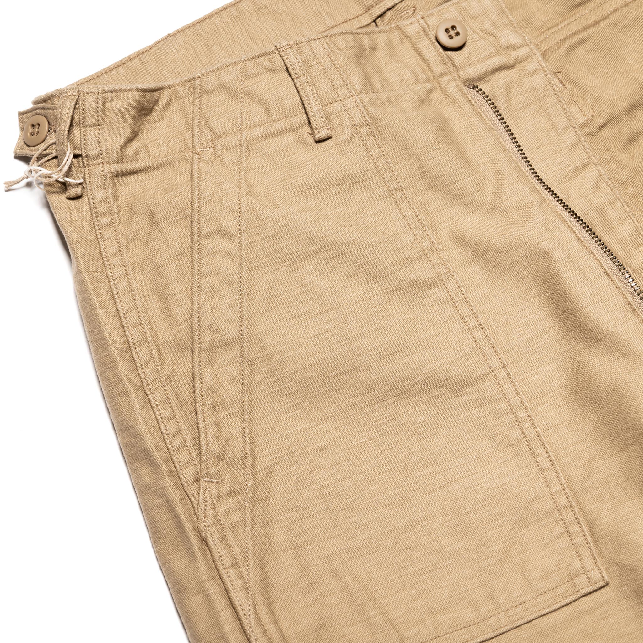 Slim Fit Fatigue Pants - Sand Beige