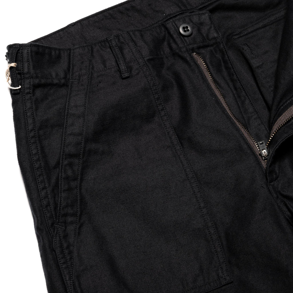 Slim Fit Fatigue Pants - Black