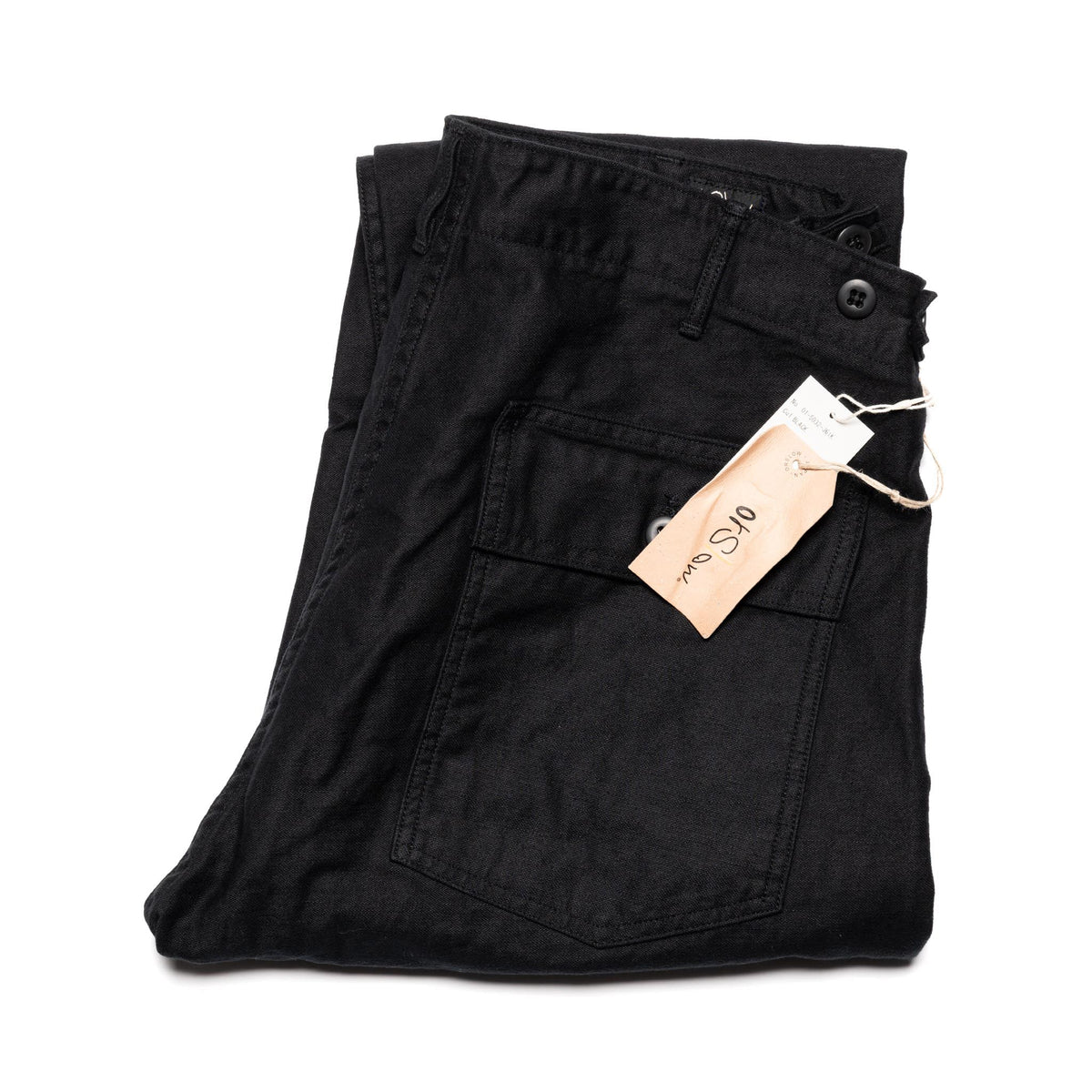 Slim Fit Fatigue Pants - Black