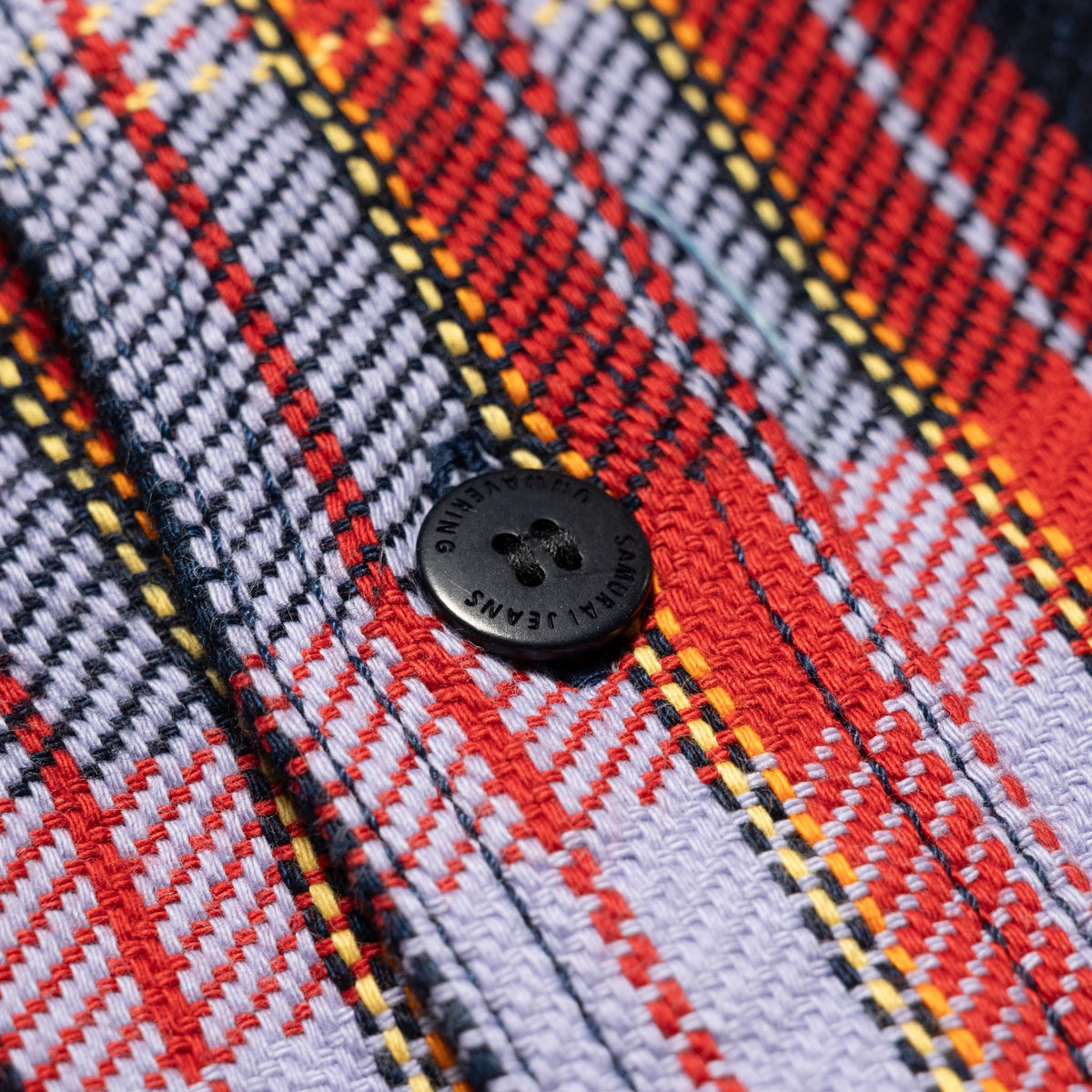 SIN25-01W Heavy Indigo Flannel Purple