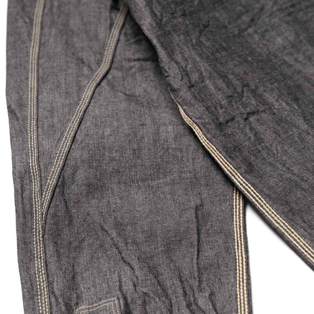 SJCBS25W Selvedge Chambray Work Shirt - Black