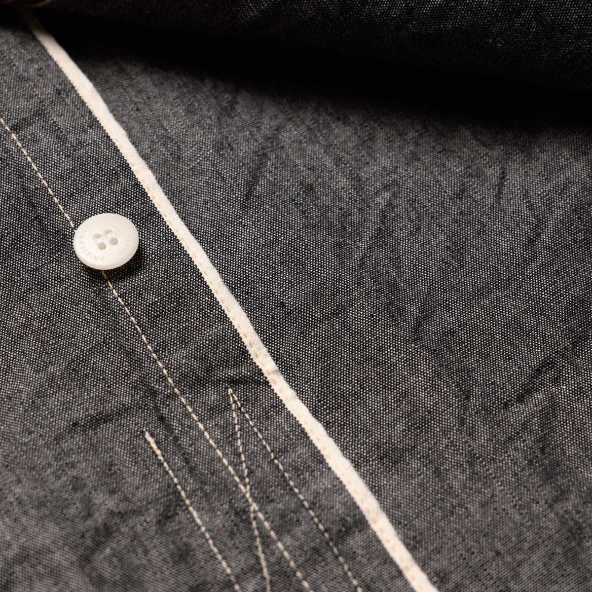 SJCBS25W Selvedge Chambray Work Shirt - Black
