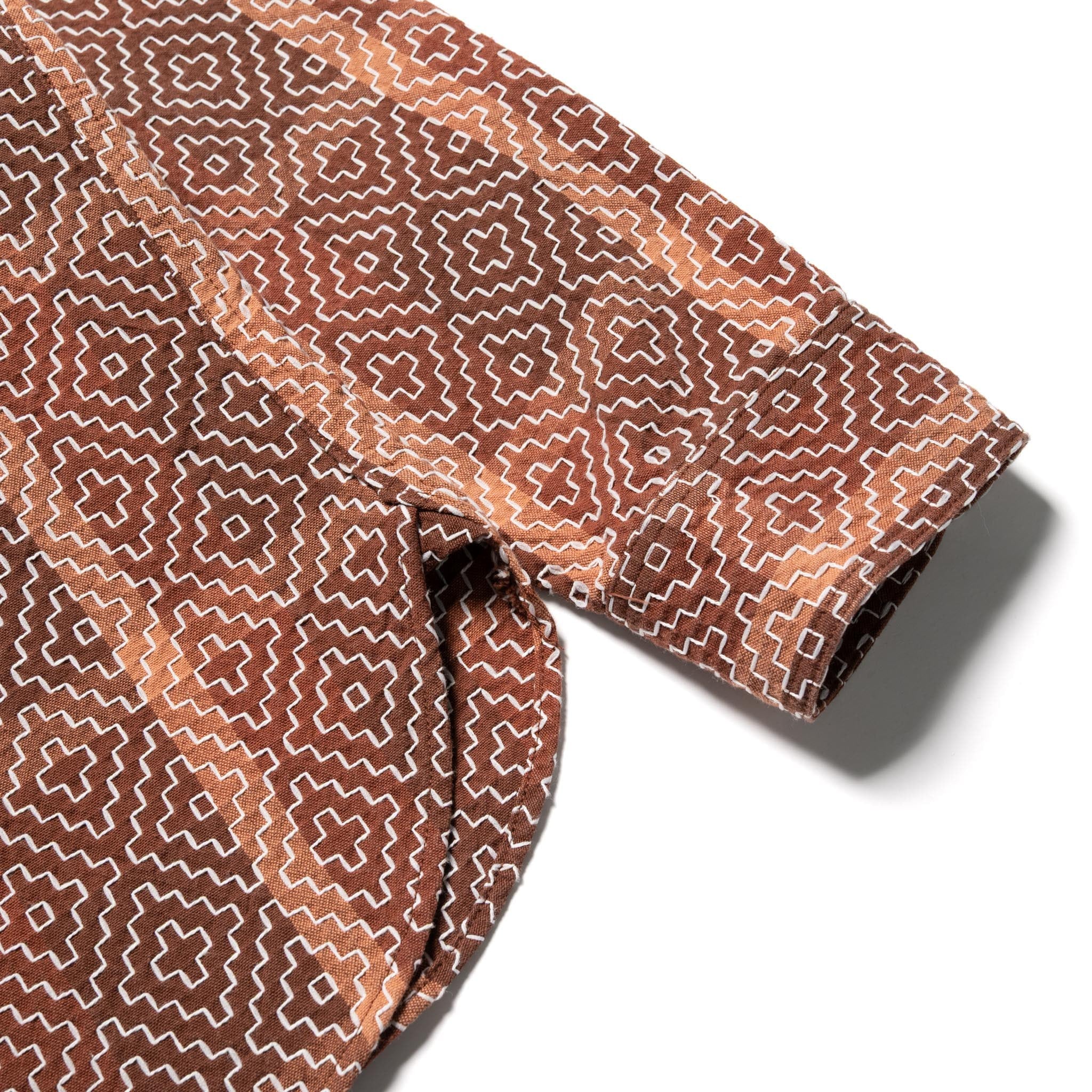 5726 Kakishibu Noragi Sashiko Work Shirt - Khaki