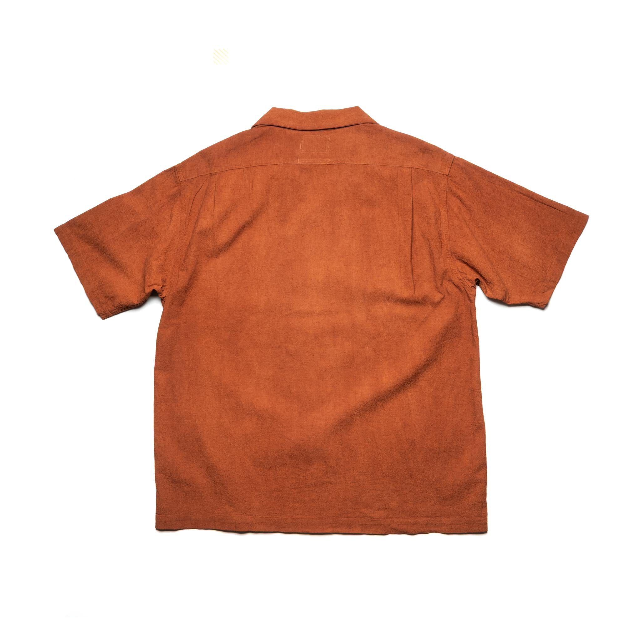 5739 Cotton/Linen Amami-Dorozome Mud-Dyed Shirt - Brown