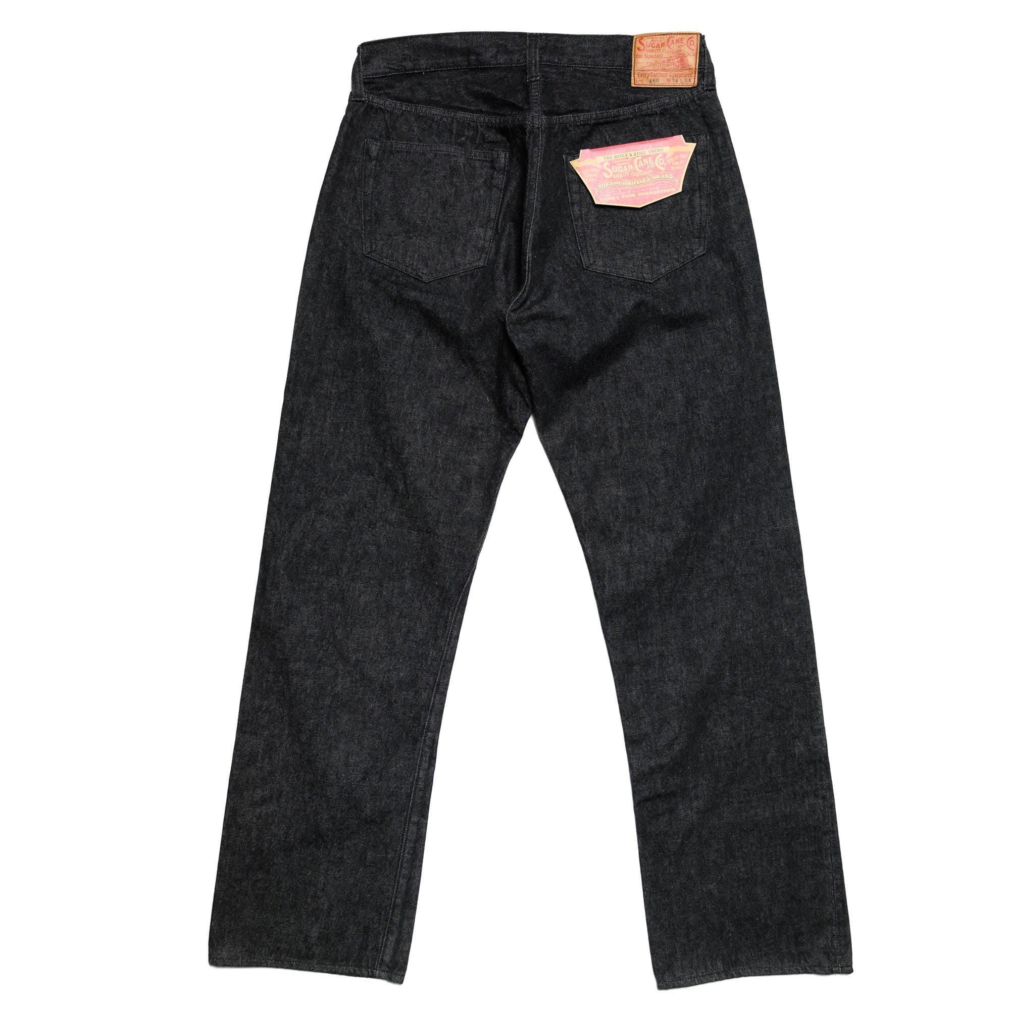SC42460 1947 14.25oz Black Selvedge Denim Straight