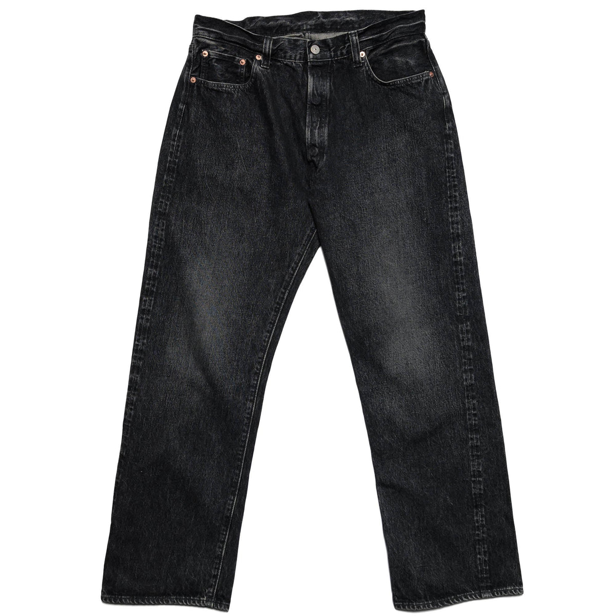 SC42460H 1947 14.25oz Black Selvedge Denim Straight (Hard Wash)
