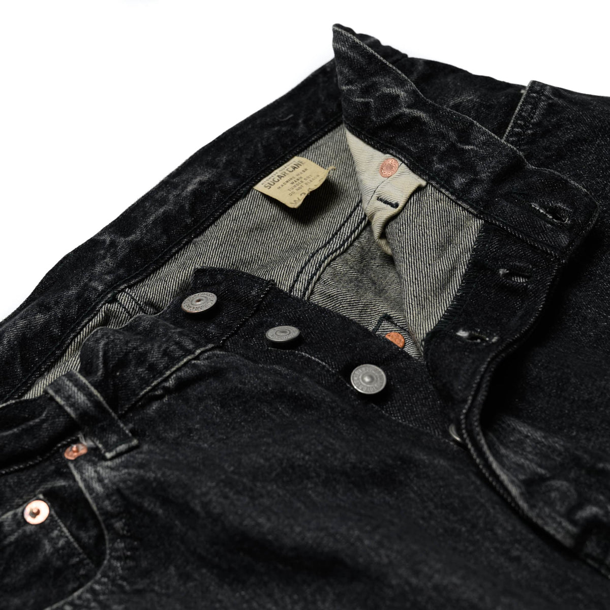 SC42460H 1947 14.25oz Black Selvedge Denim Straight (Hard Wash)