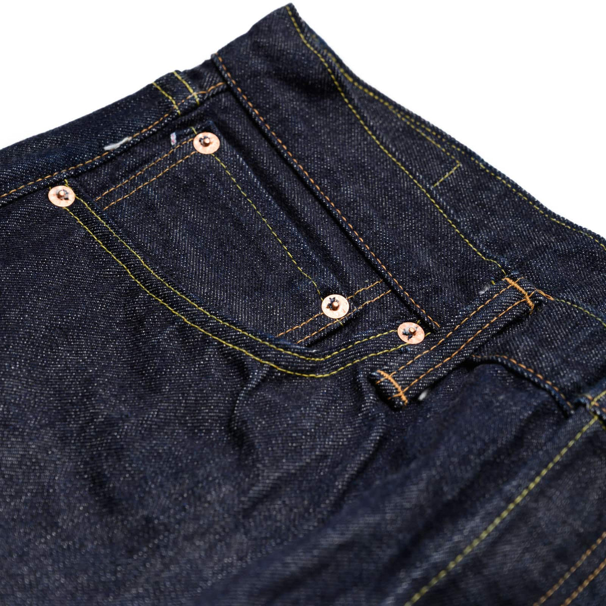 Sugar Cane SC42021 14.25oz Selvedge Denim Slim Tapered Indigo Rivets