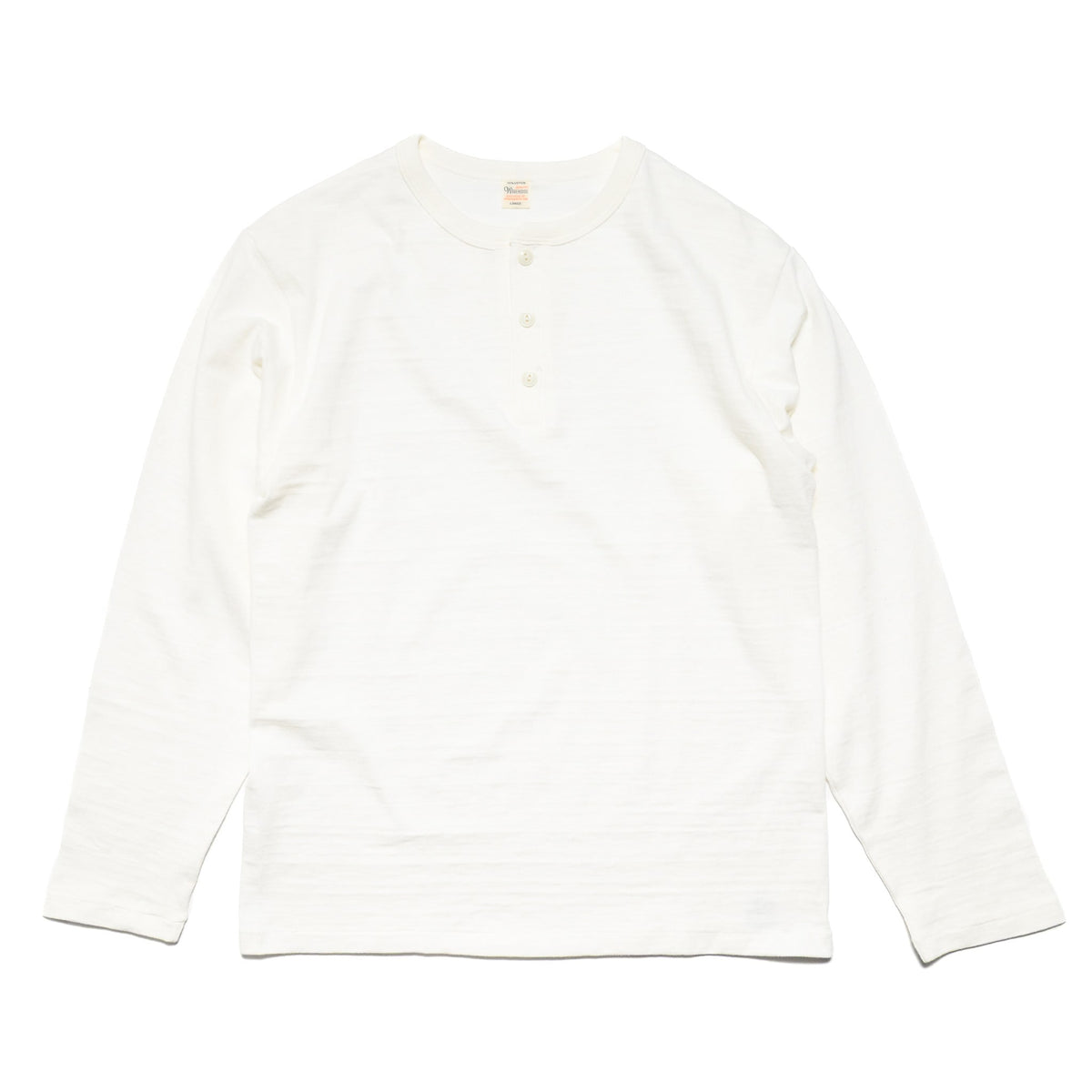 5907 Long Sleeve Henley - Off White