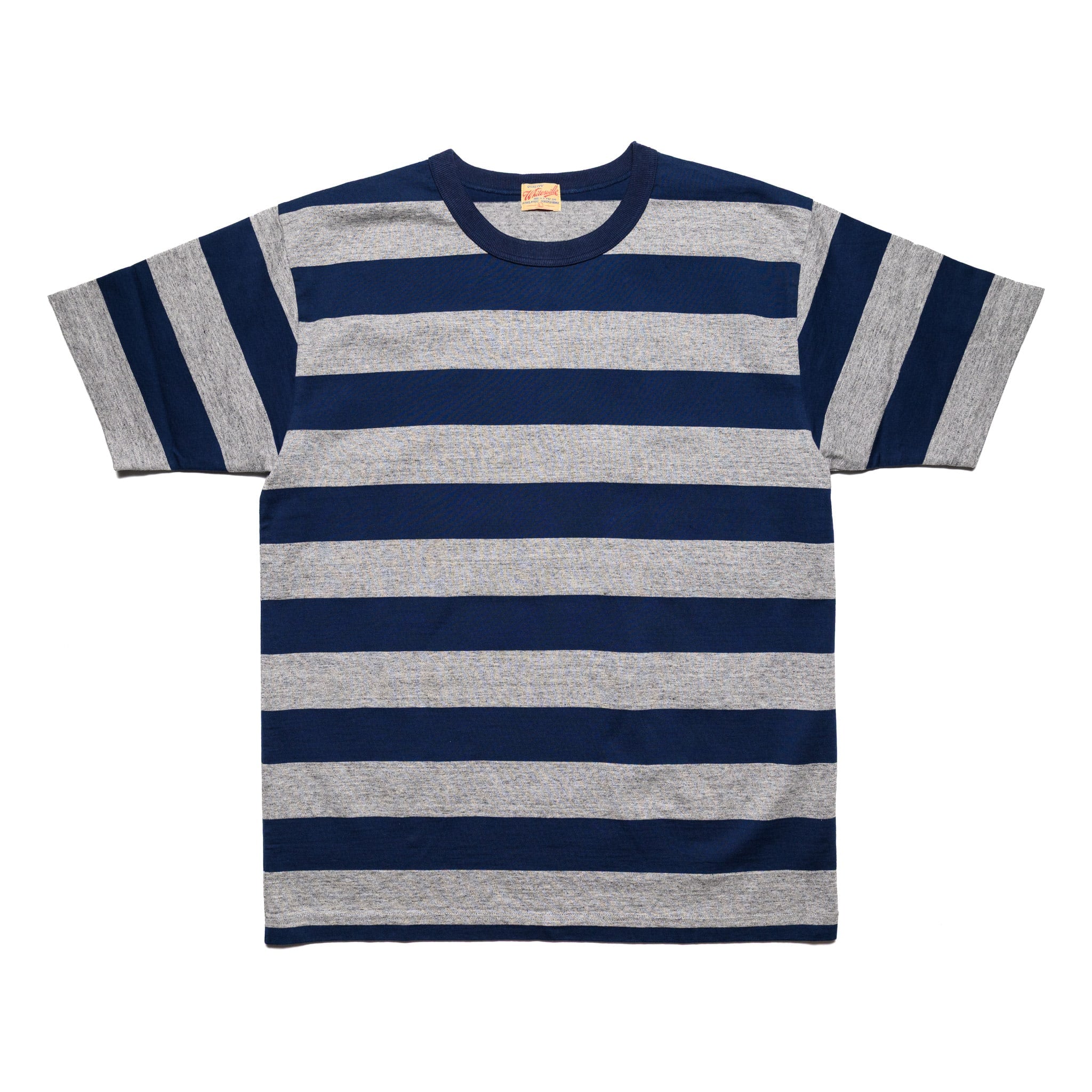WV79147 Border T-Shirt Heather Grey/Navy