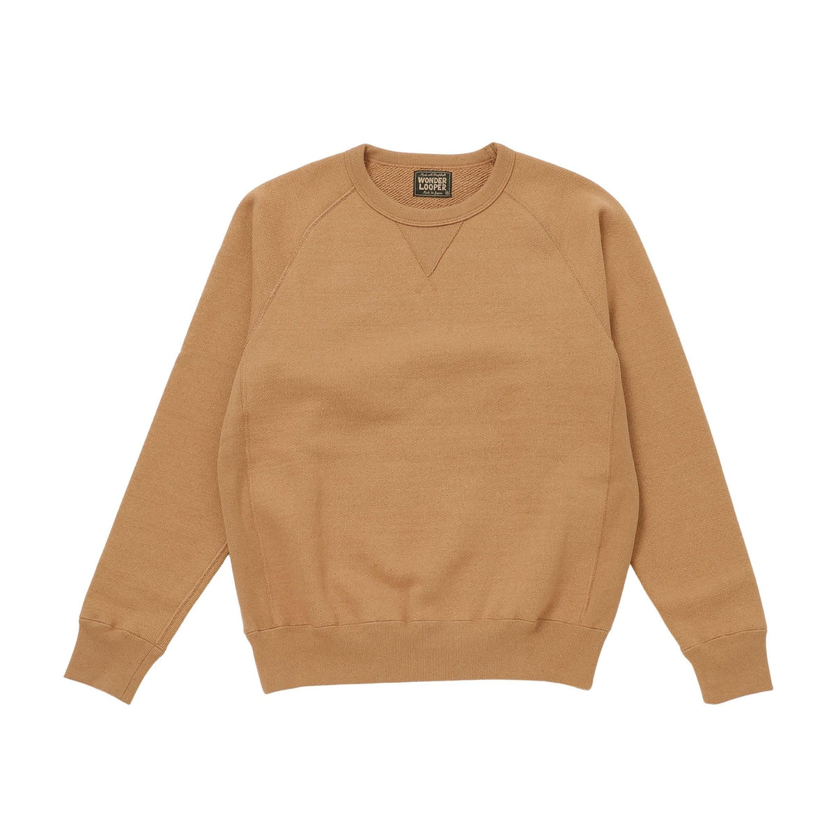 Pullover Crewneck - Foxfibre® Double Heavyweight French Terry - Coyote 80