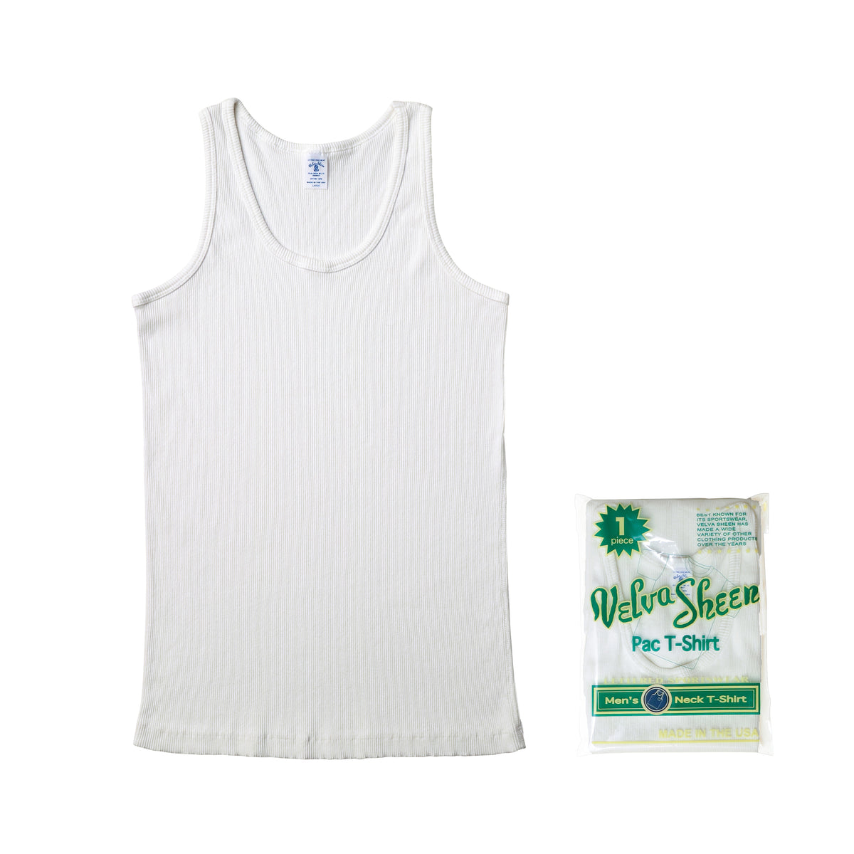 Rib Tank Top - White