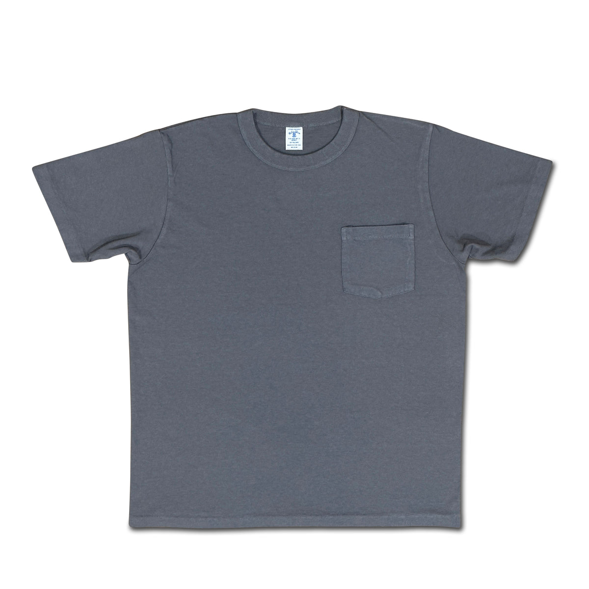 14/1 Pigment Dyed Pocket T-Shirt - Gunmetal