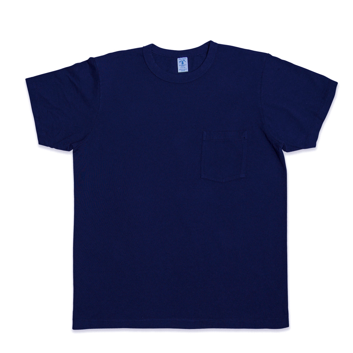 14/1 Pigment Dyed Pocket T-Shirt - Vintage Navy
