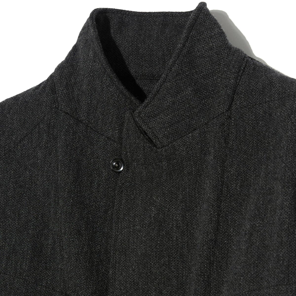 Bedford Jacket - Charcoal Wool Poly Heavy Tweed