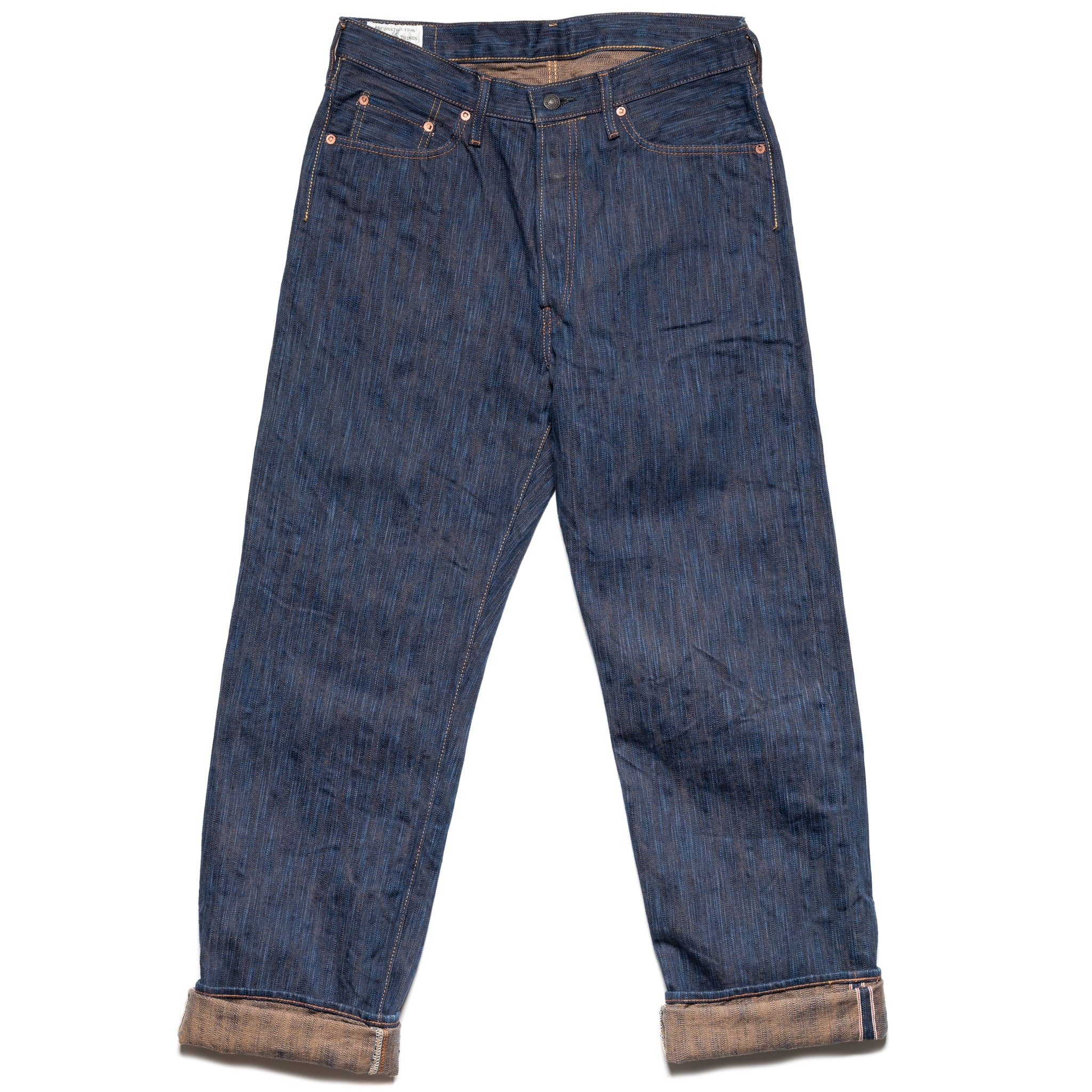 D1905S "Awa Sho-ai Kakishibu" 15oz Natural Indigo Kakishibu Selvedge Denim Regular Straight