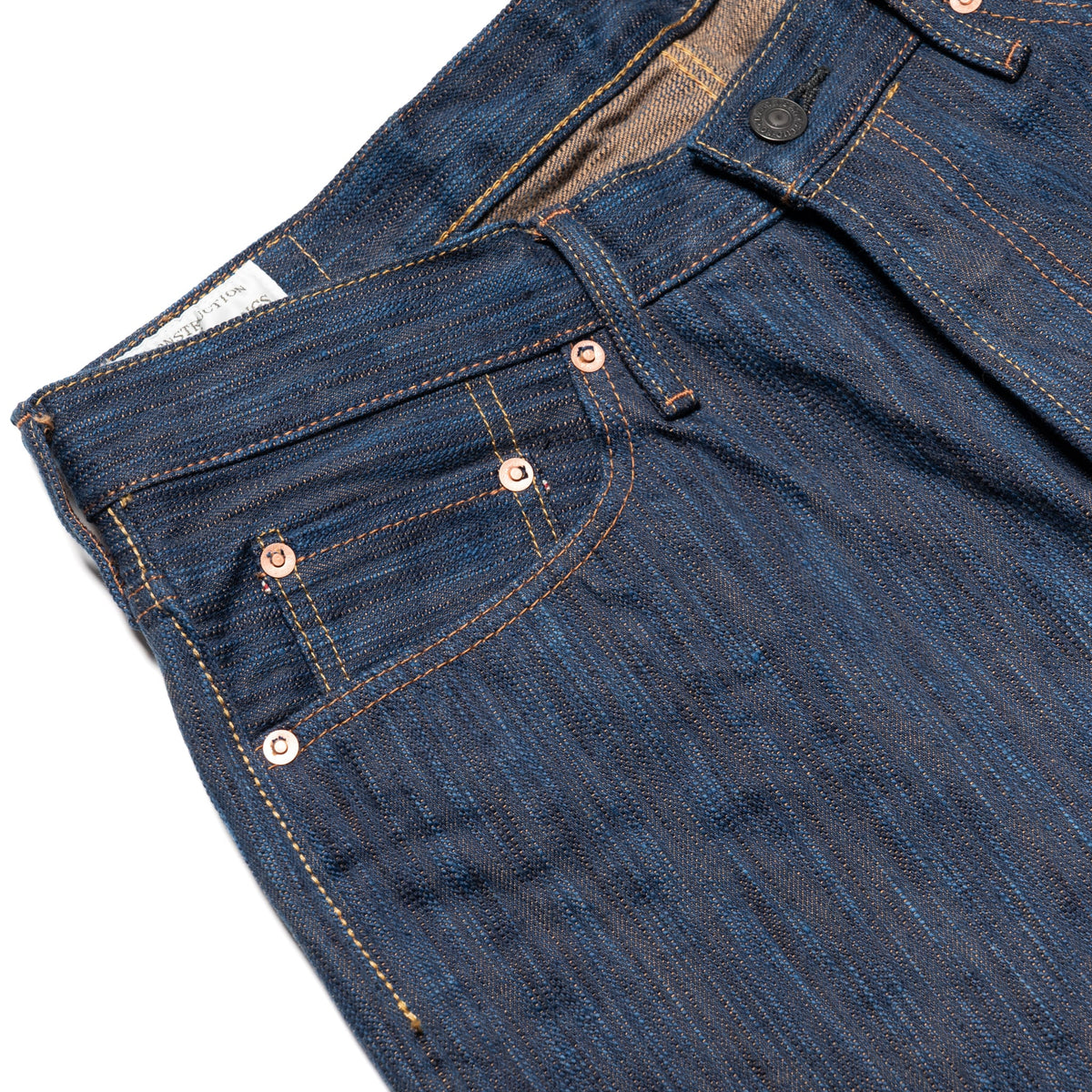 D1905S "Awa Sho-ai Kakishibu" 15oz Natural Indigo Kakishibu Selvedge Denim Regular Straight