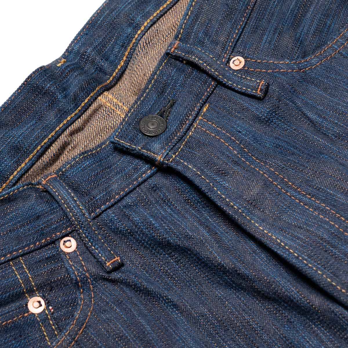 D1905S "Awa Sho-ai Kakishibu" 15oz Natural Indigo Kakishibu Selvedge Denim Regular Straight