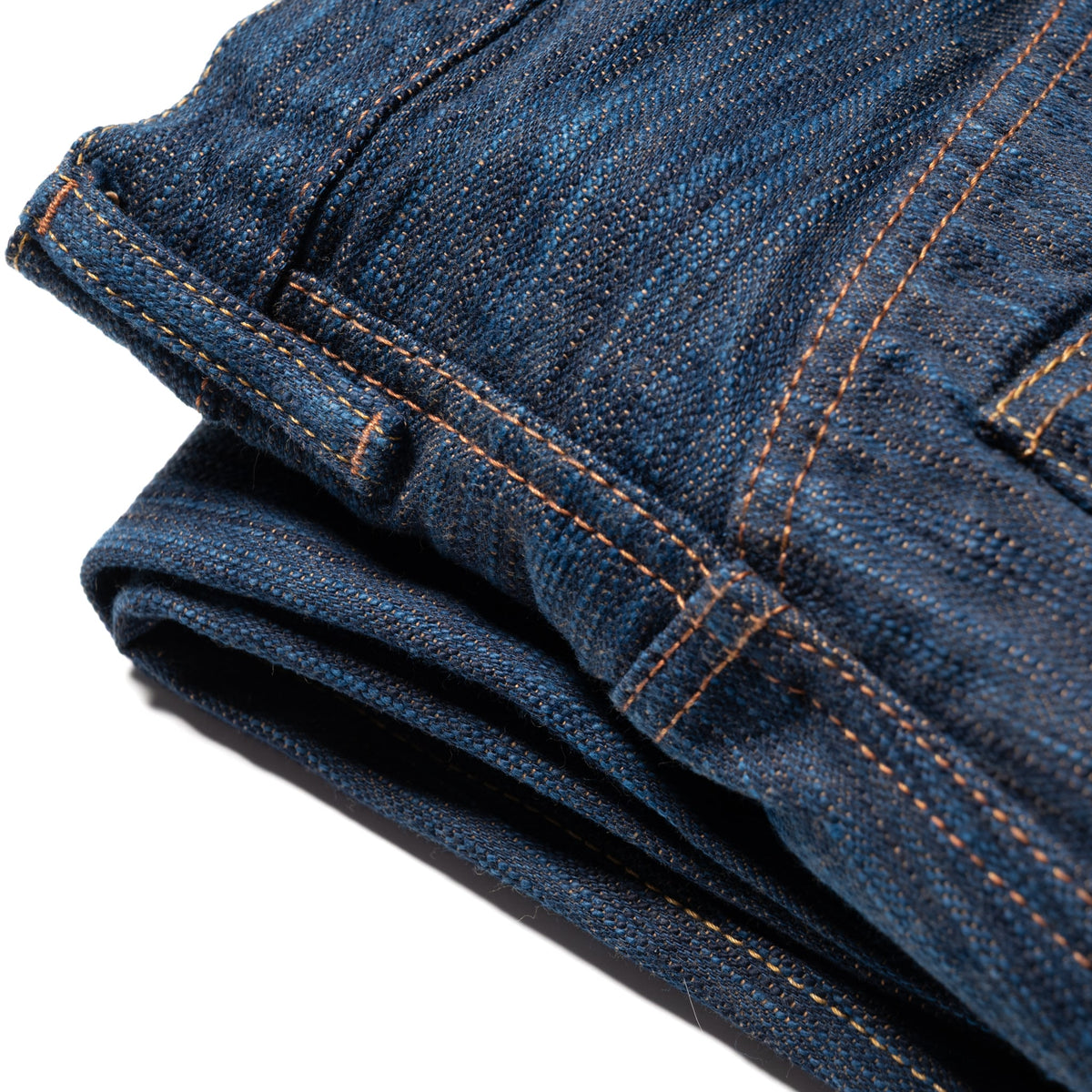 D1905S "Awa Sho-ai Kakishibu" 15oz Natural Indigo Kakishibu Selvedge Denim Regular Straight
