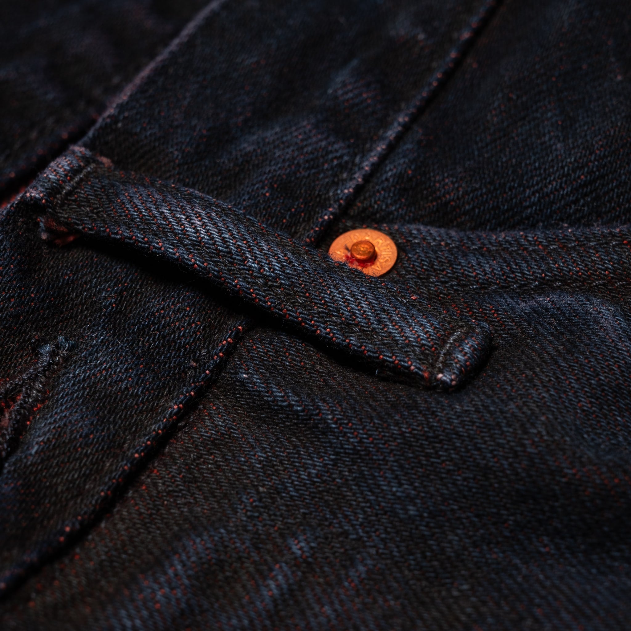 D1908S "Bengala" 14oz Natural Dye Selvedge Denim Relaxed Tapered