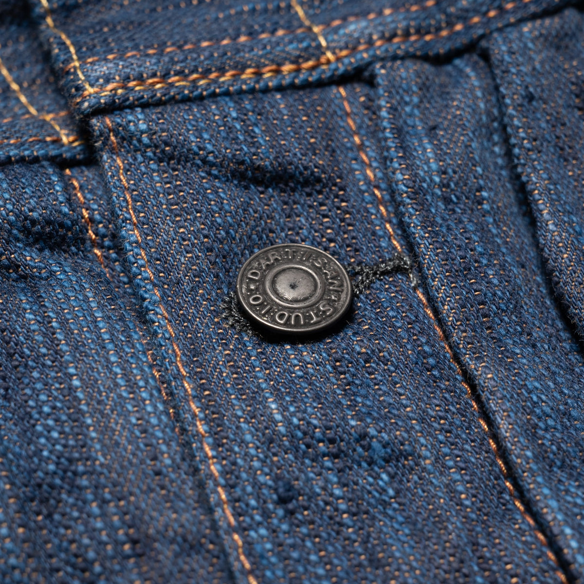 D4615 "Awa Sho-ai Kakishibu" 15oz Natural Indigo Kakishibu Selvedge Denim Type 2 Jacket