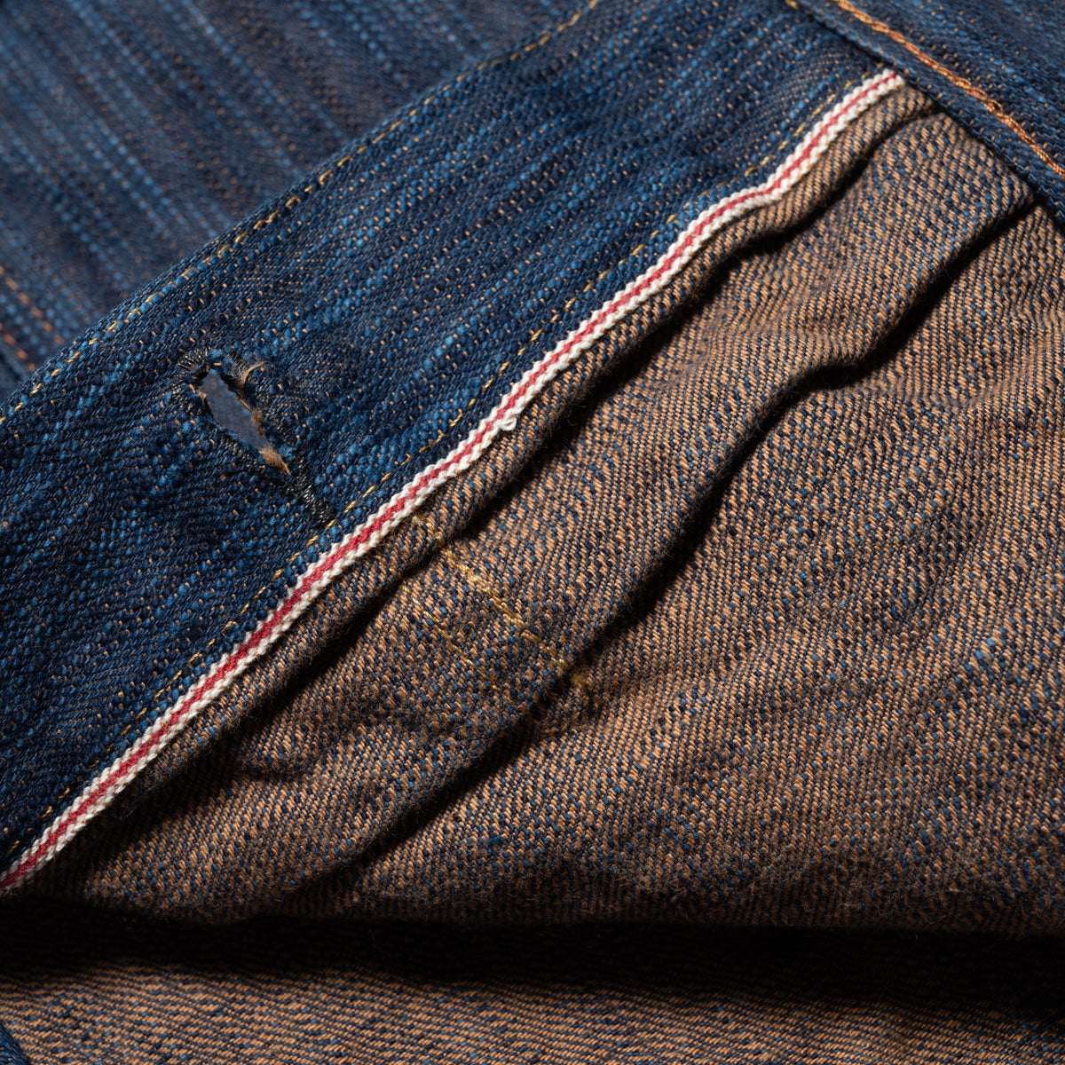D4615 "Awa Sho-ai Kakishibu" 15oz Natural Indigo Kakishibu Selvedge Denim Type 2 Jacket