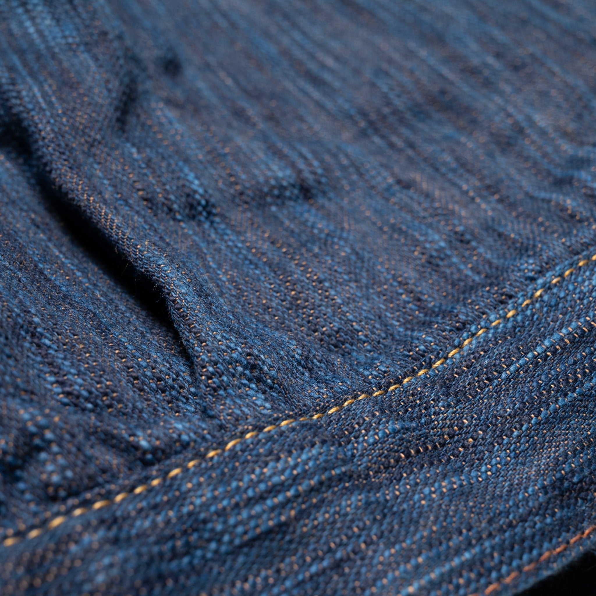D4615 "Awa Sho-ai Kakishibu" 15oz Natural Indigo Kakishibu Selvedge Denim Type 2 Jacket
