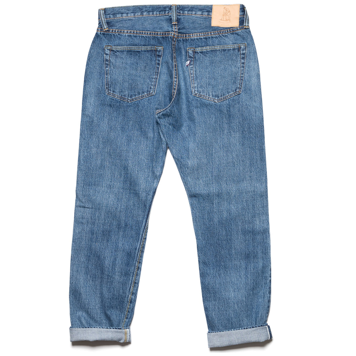USED-019-ID Relaxed Taper 14oz Selvedge Denim - Used Wash