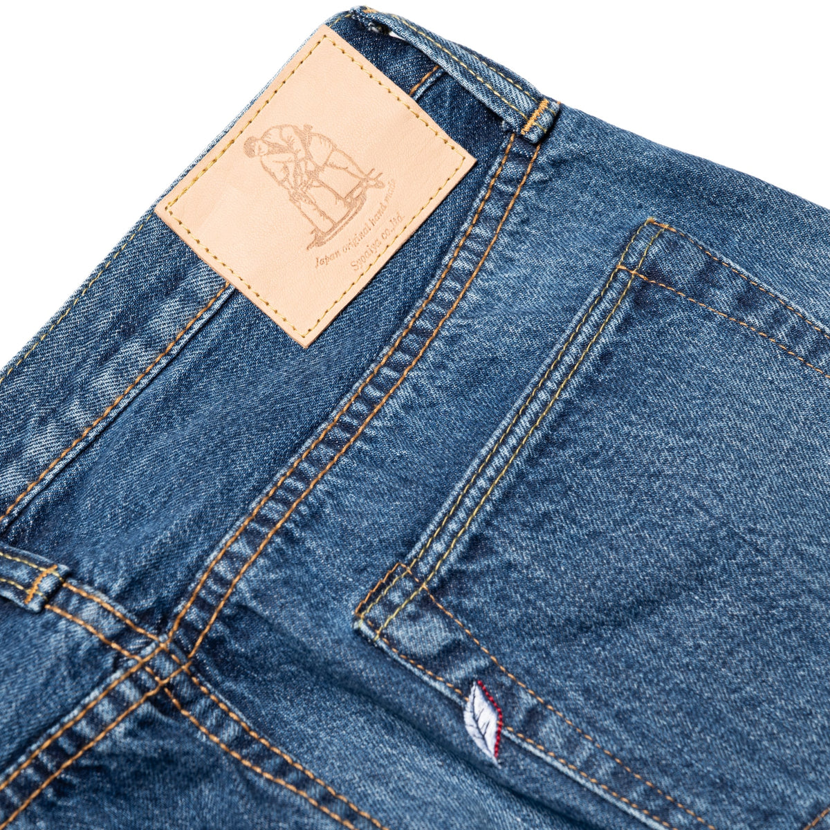 USED-003-ID Regular Straight 14oz Selvedge Denim - Used Wash