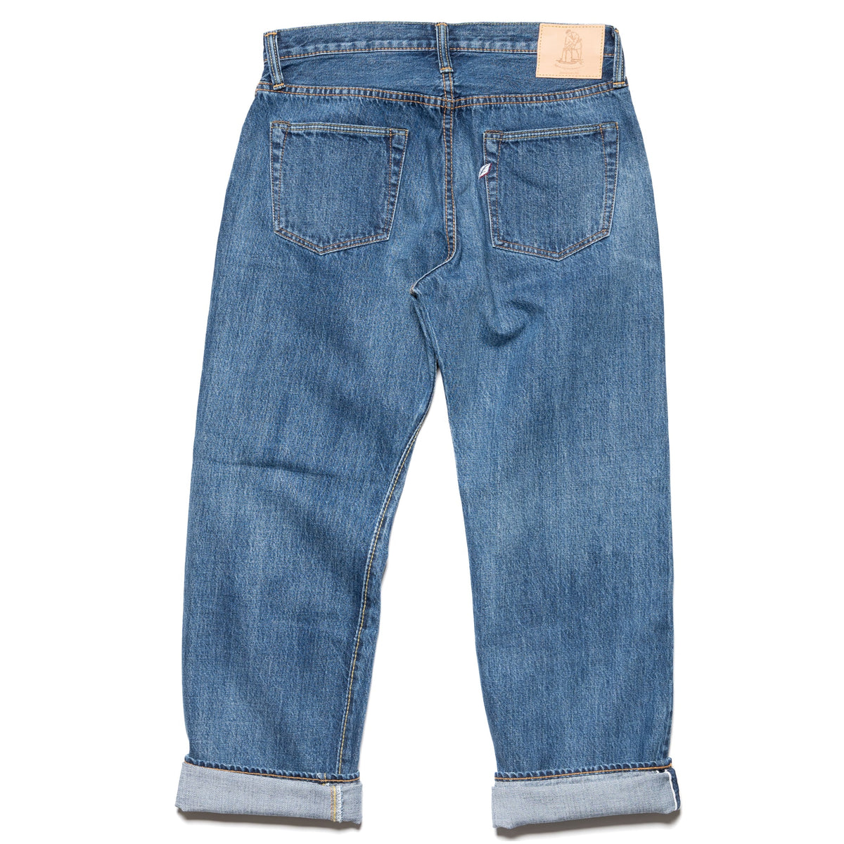 USED-003-ID Regular Straight 14oz Selvedge Denim - Used Wash