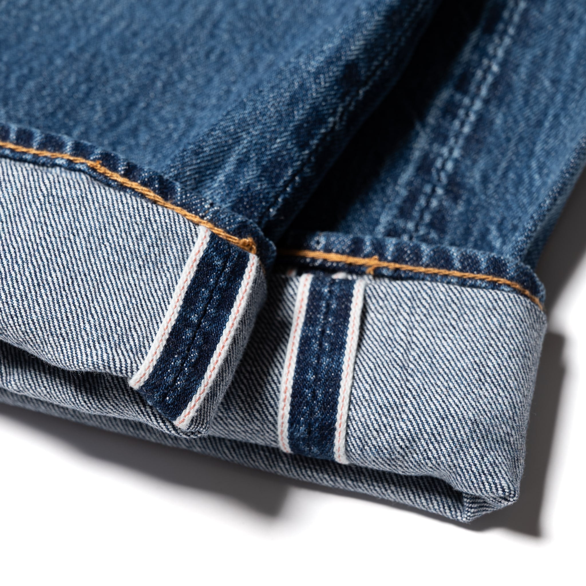 USED-003-ID Regular Straight 14oz Selvedge Denim - Used Wash
