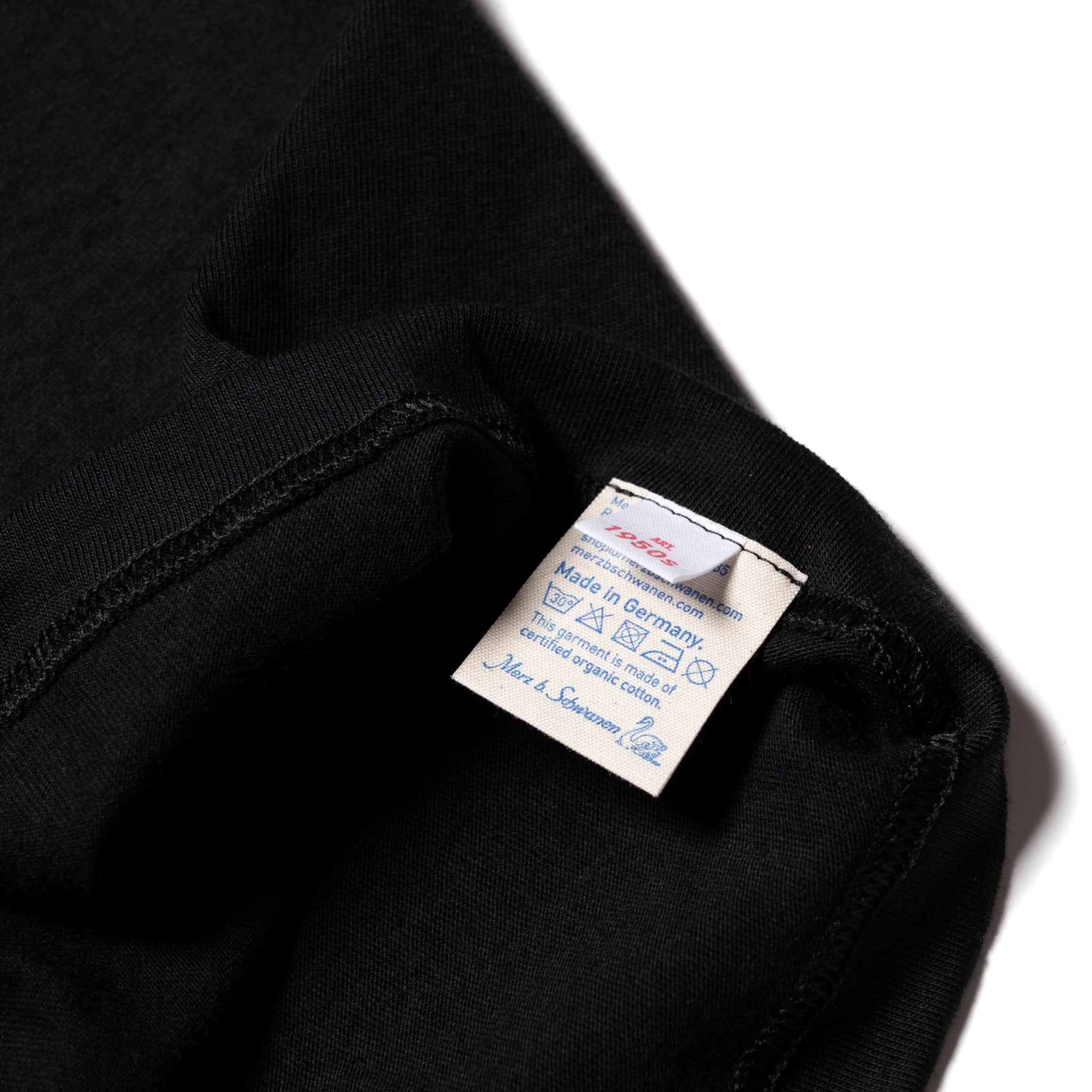 1950s.99 Loopwheeled Classic Fit Lightweight T-Shirt - Deep Black
