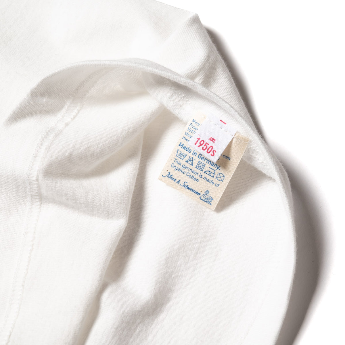 1950s.01 Loopwheeled Classic Fit Lightweight T-Shirt - White
