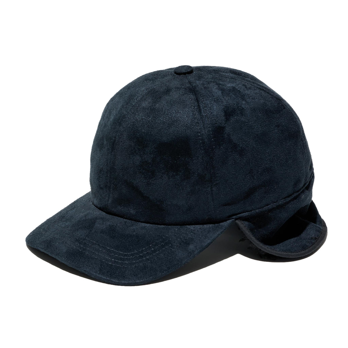 Hunting Cap - Black Polyester Fake Suede