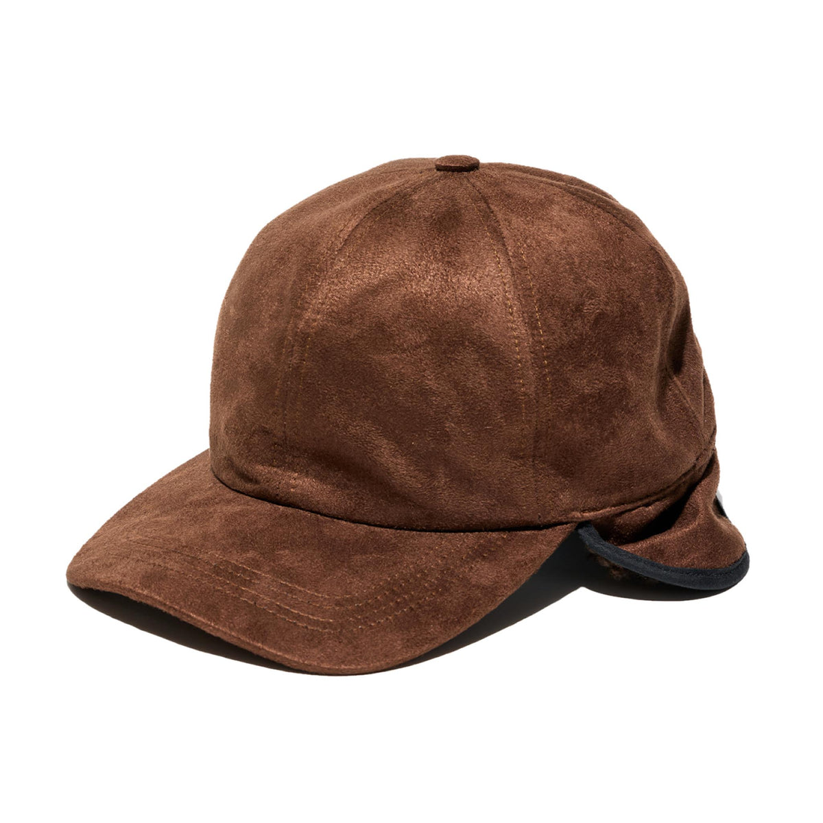 Hunting Cap - Brown Polyester Fake Suede