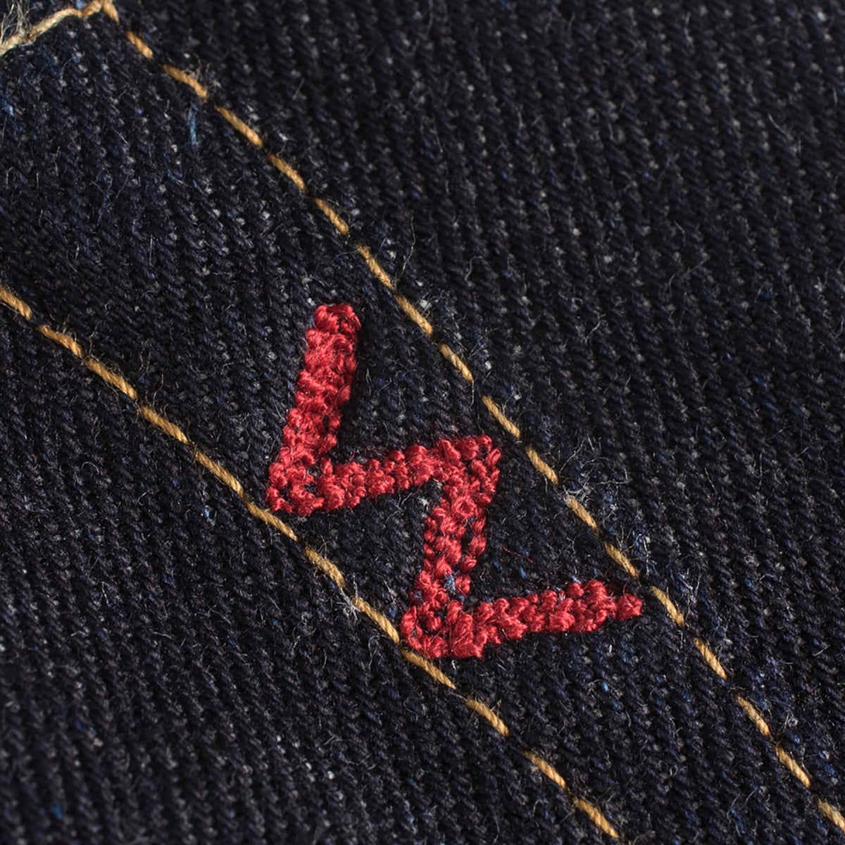 IH-666S-142 14oz Selvedge Denim Slim Straight Cut Jeans - Indigo