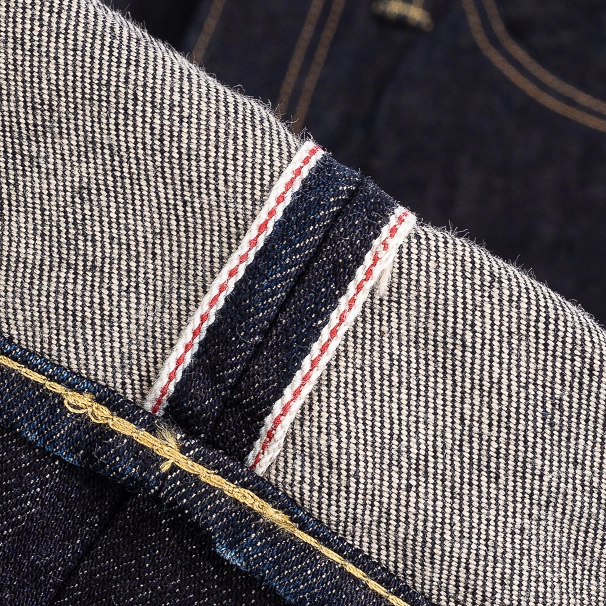 IH-666S-142 14oz Selvedge Denim Slim Straight Cut Jeans - Indigo