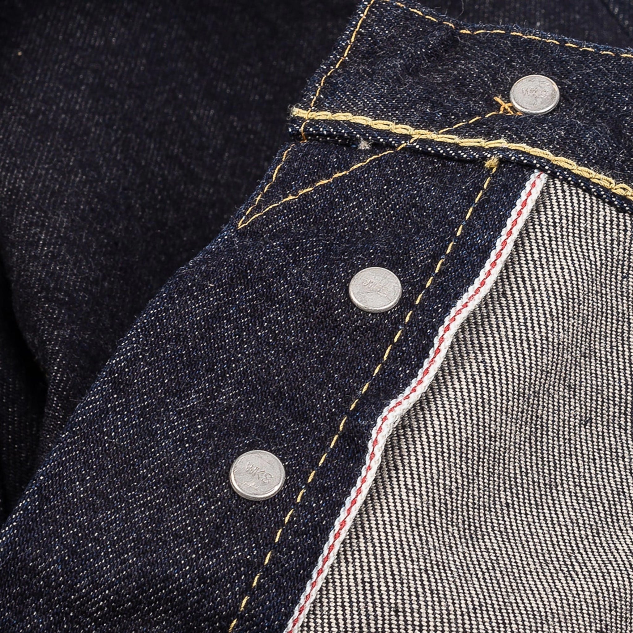 IH-666S-142 14oz Selvedge Denim Slim Straight Cut Jeans - Indigo