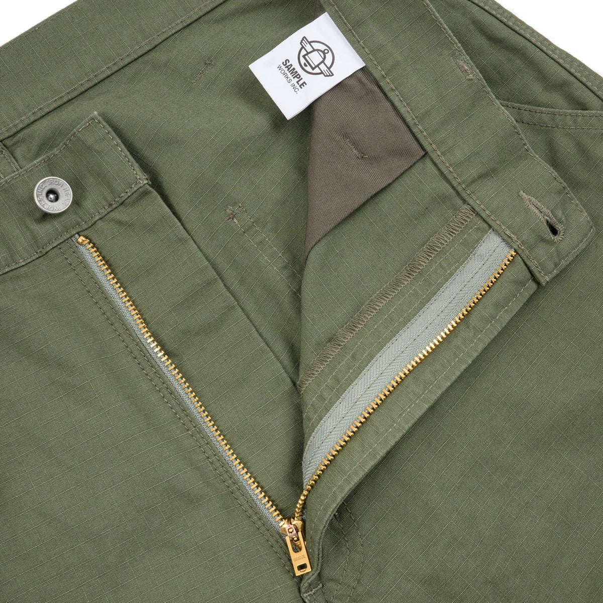 IH-746-GRN 8oz Ripstop Wide Pants - Army Green