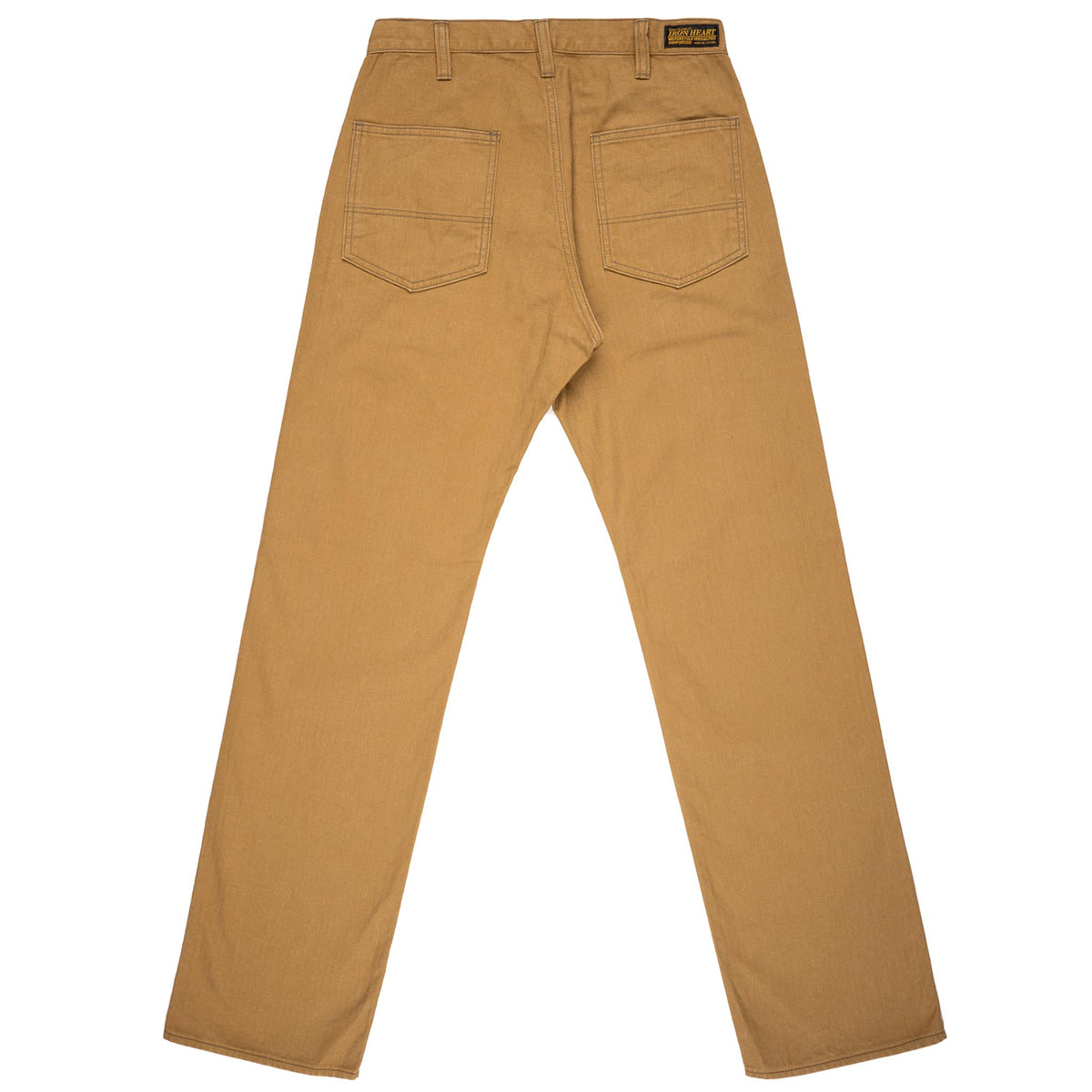 IH-748-BRN 10oz Herringbone Wide Pants - Brown