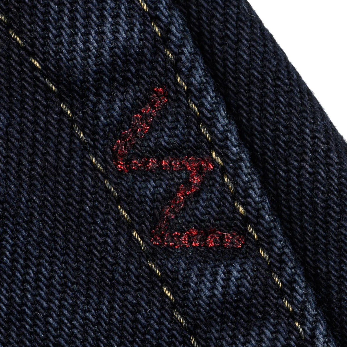 IH-888S-21od 21oz Selvedge Denim Medium/High Rise Tapered Cut Jeans - Indigo Overdyed Black