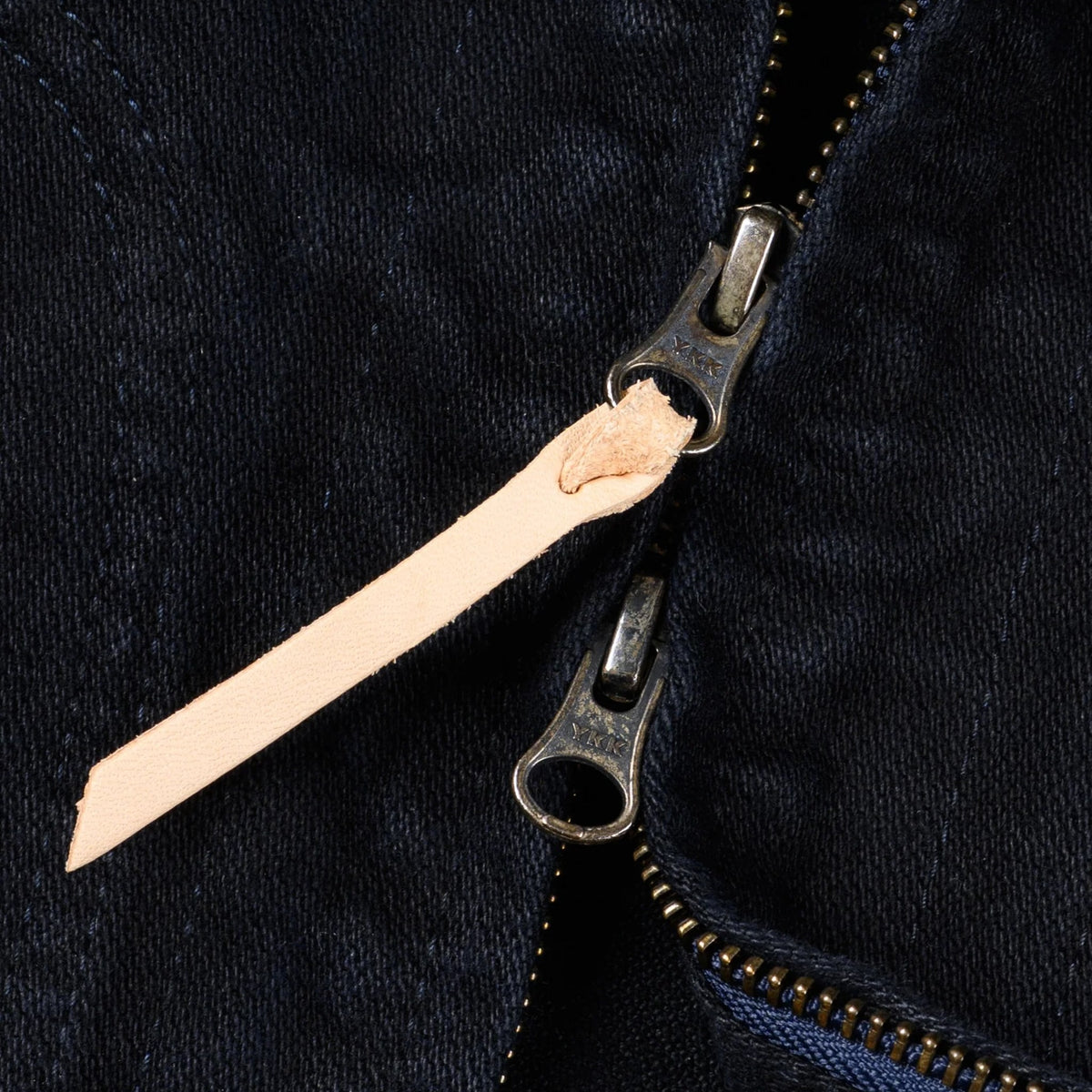 IHJ-123-OD 14oz Broken Twill Selvedge Denim Work Jacket - Indigo Overdyed Black