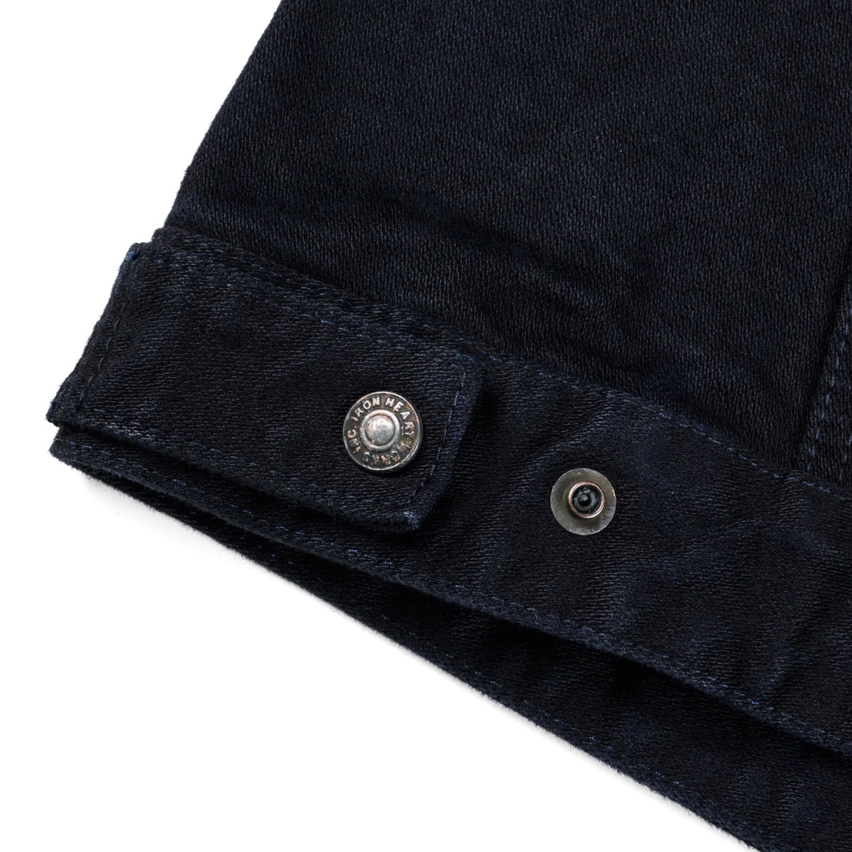 IHJ-123-OD 14oz Broken Twill Selvedge Denim Work Jacket - Indigo Overdyed Black