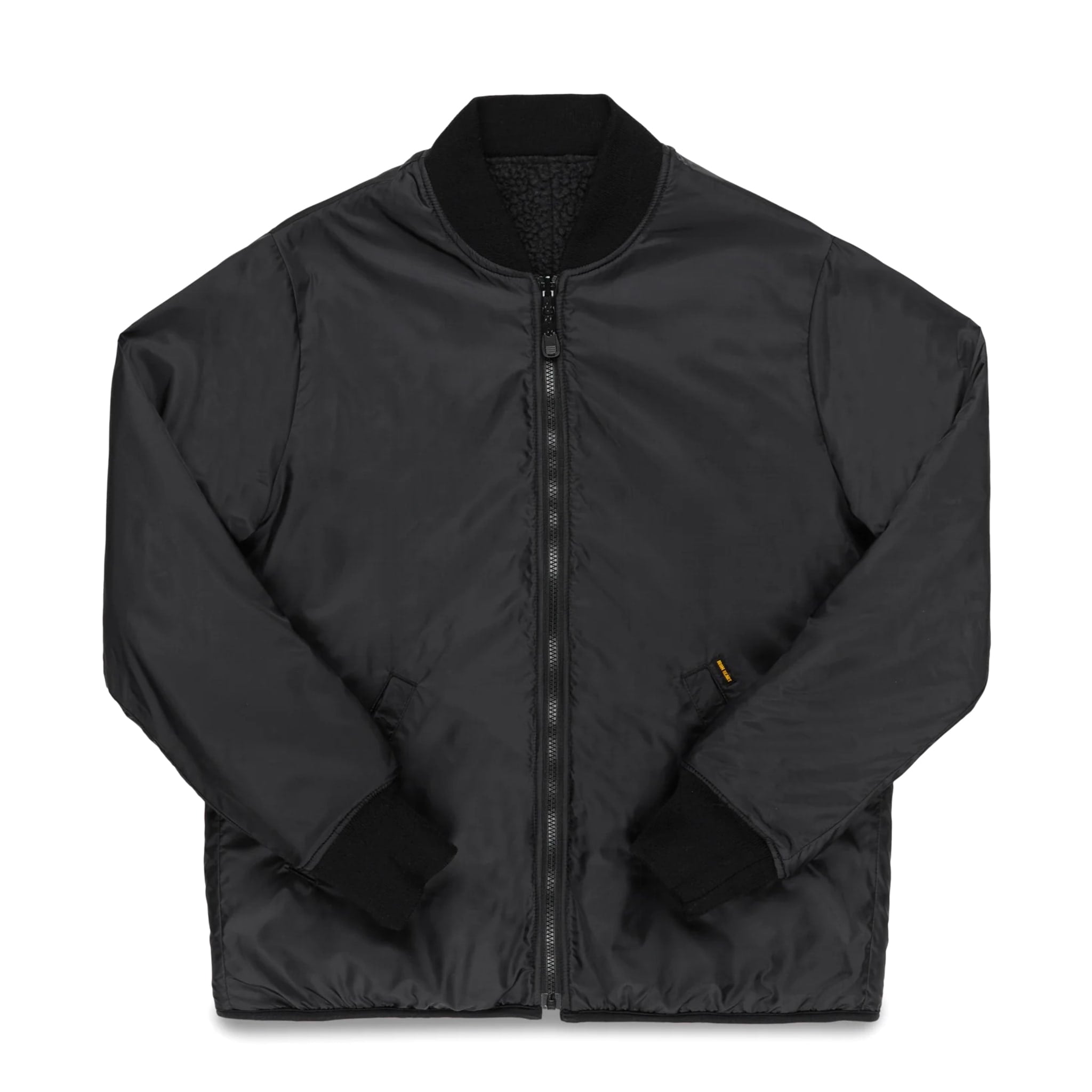 IHJ-157-BLK Reversible Fleece Jacket - Black