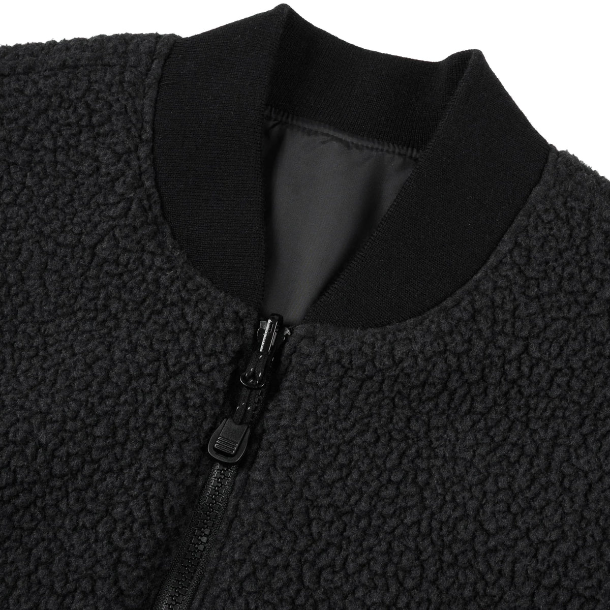 IHJ-157-BLK Reversible Fleece Jacket - Black