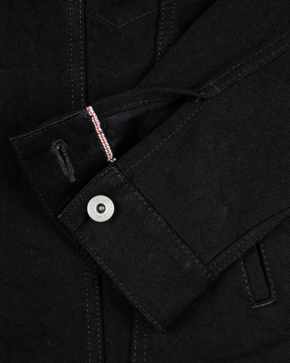 IHJ-86 14oz Selvedge Denim Modified Type III Jacket - Black/Black