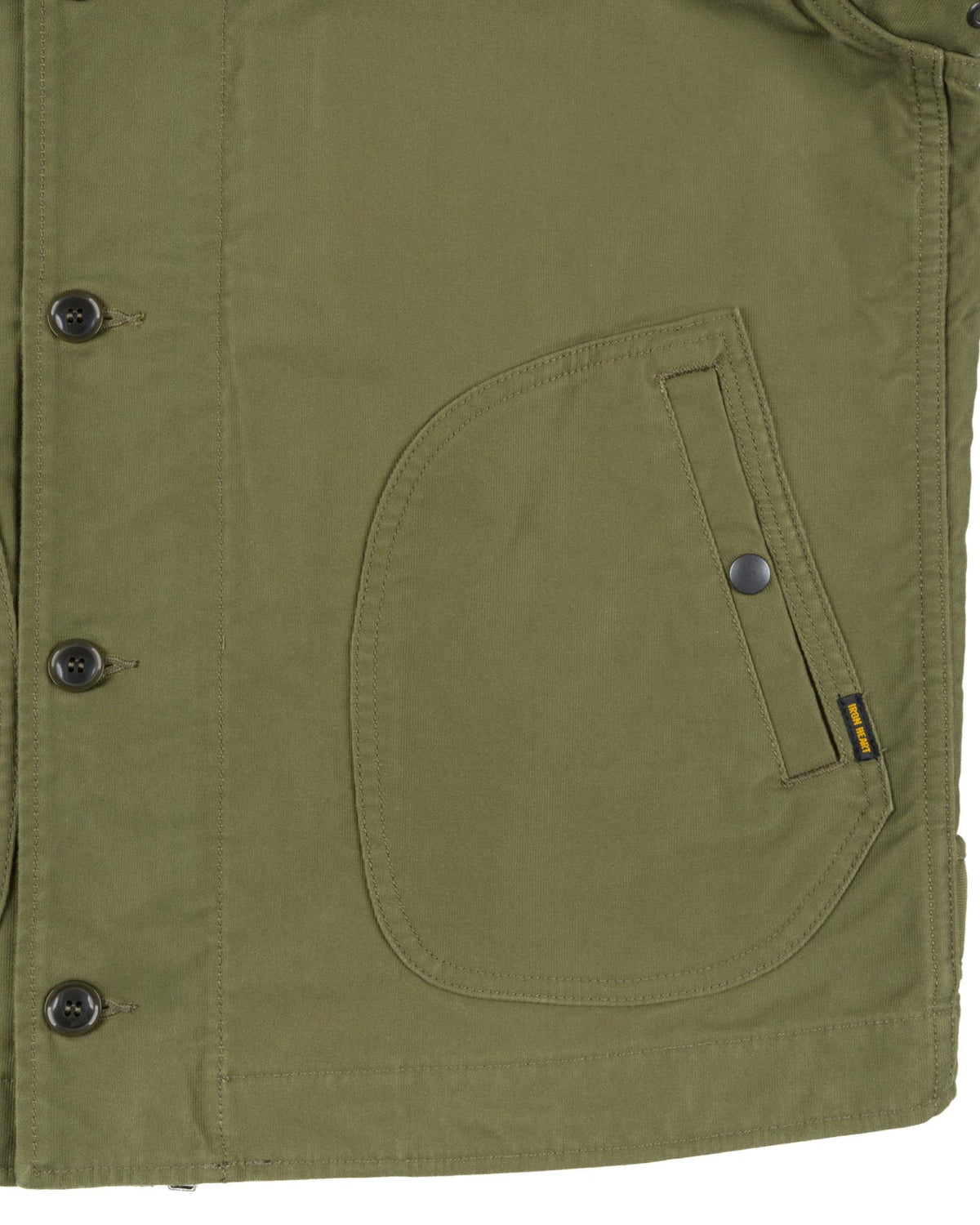 IHM-53-ODG 12oz Whipcord Lightweight N1 Deck Jacket - Olive Drab Green