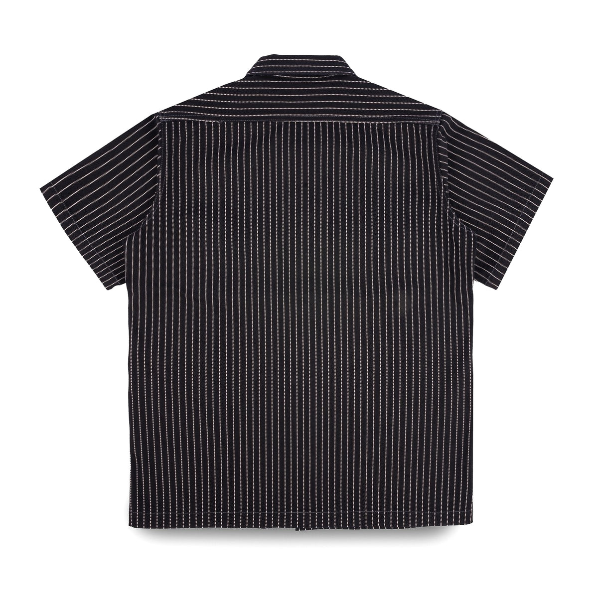 IHSH-416-BLK 10oz Wabash Short Sleeved Mechanic Shirt - Black